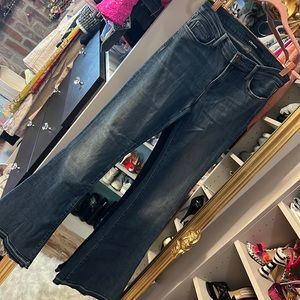 JBrand sneaker cut bell bottom denim